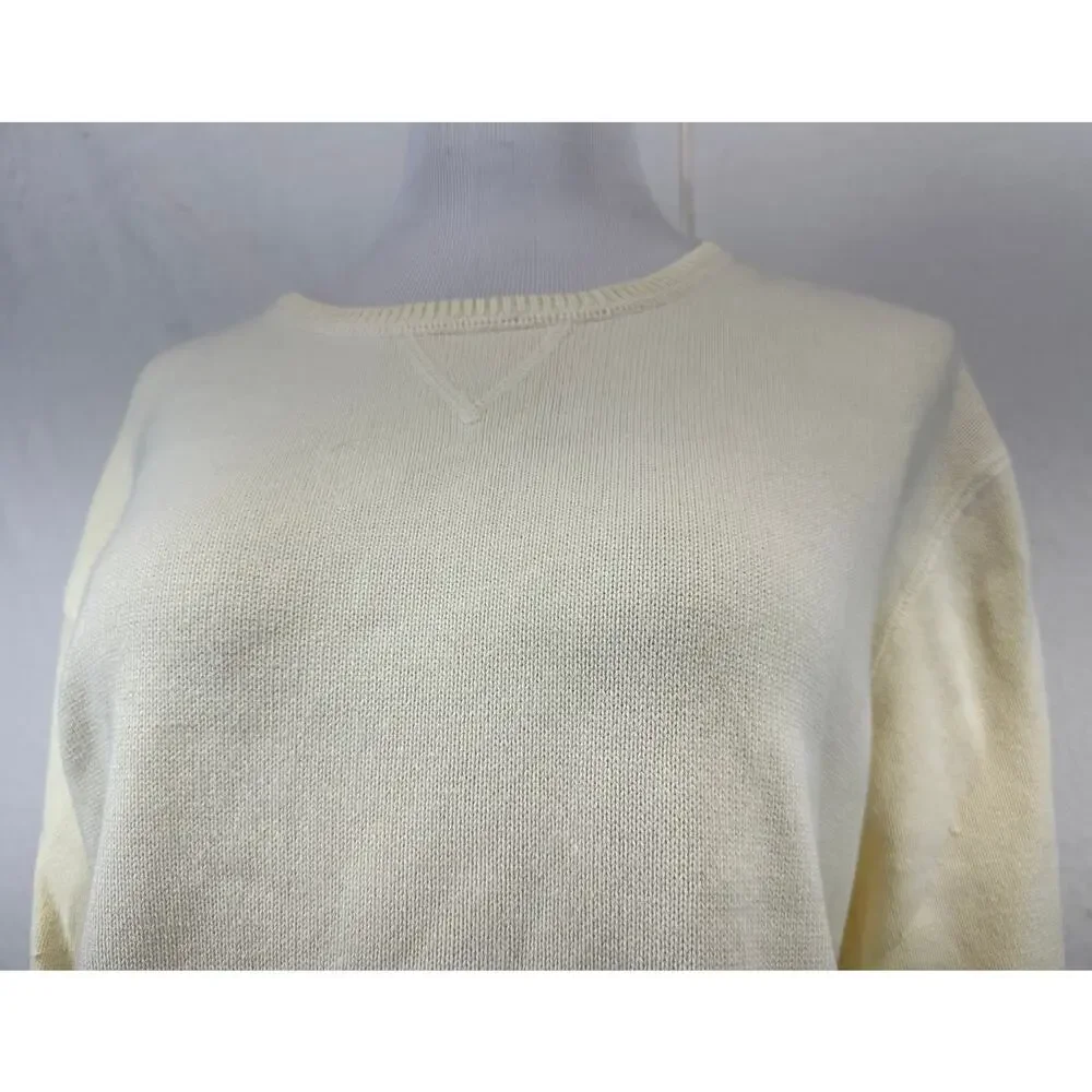 Eddie Bauer Y2K Women's Crewneck 100% Cotton Sweater SZ XL Comfort Heritage